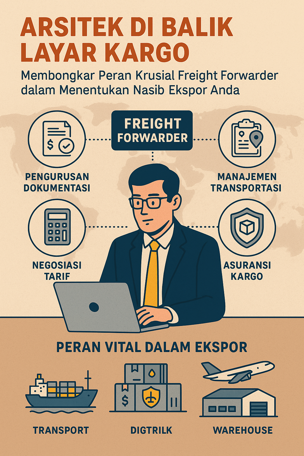 Arsitek di Balik Layar Kargo: Membongkar Peran Krusial Freight Forwarder dalam Menentukan Nasib Ekspor Anda.
